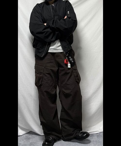FLAVORISM（フレーバリズム）の「VTG Washed Cargo Pants (TP0064-4)（スウェットパンツ・メンズ・ダークブラウン・MEDIUM/LARGE/X-LARGE）」の5枚目の写真