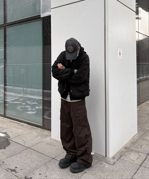 FLAVORISM（フレーバリズム）の「VTG Washed Cargo Pants (TP0064-4)（スウェットパンツ・メンズ・ダークブラウン・MEDIUM/LARGE/X-LARGE）」の4枚目の写真