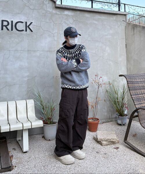 FLAVORISM（フレーバリズム）の「VTG Washed Cargo Pants (TP0064-4)（スウェットパンツ・メンズ・ダークブラウン・MEDIUM/LARGE/X-LARGE）」の3枚目の写真