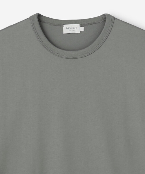 handvaerk(ハンドバーク)の「handvaerk | 60/2 クルーネック半袖Tシャツ SOLID MEN(Tシャツ/カットソー・メンズ・ブラック/ブラウン系その他/グレー系その他/ダークグレー/グリーン系その他/ホワイト・L/S/XL/M)」の12枚目の写真