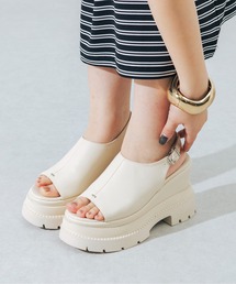 【XS-Lサイズ展開・美脚効果】11cm厚底バックストラップサンダル JA4021