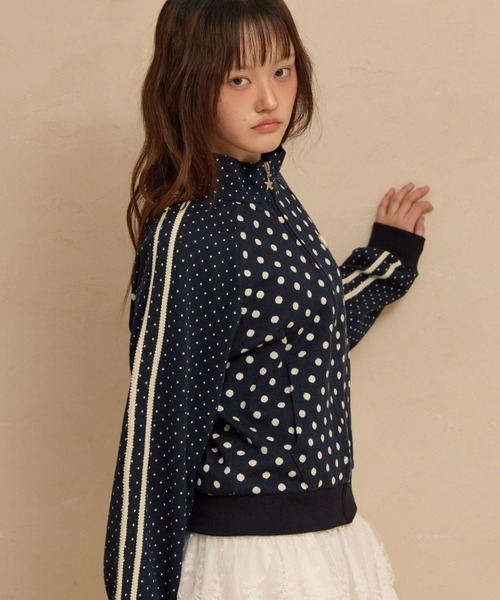 WaiKei(ワイケイ)の「Wai Kei/ドットラグランジップ(パーカー・レディース・ネイビー/グレー・FREE)」の8枚目の写真