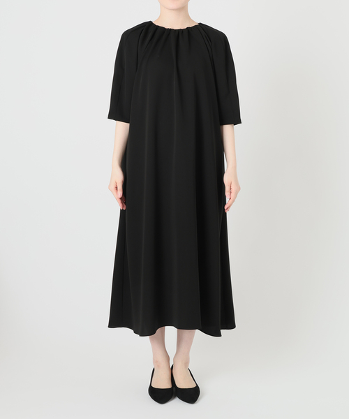 VERMEIL par iena（ヴェルメイユパーイエナ）の「ガルーダドビークロスバルーンワンピース（ワンピース・レディース・ブラック/ネイビー・FREE）」の12枚目の写真