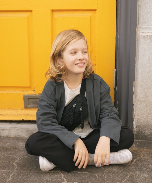 GLOBAL WORK(グローバルワーク)の「スゴラクストレッチサッカーパンツ/634288(その他パンツ・キッズ・ブラック/チャコールグレー・160cm/150cm/140cm/130cm)」の9枚目の写真