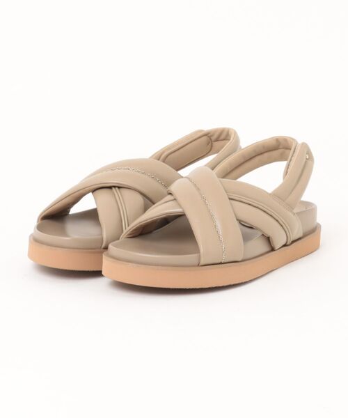 MACKINTOSH PHILOSOPHY(マッキントッシュ フィロソフィー)の「クロスパデットストラップフットベッドサンダル(サンダル・レディース・ブラック/サンドベージュ/アイボリー・23.0cm/22.5cm/22.0cm/24.5cm/23.5cm/24.0cm)」の3枚目の写真