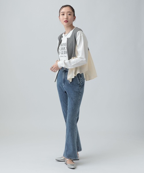 LEPSIM（レプシィム）の「WZIPドッキングベスト　661521（ベスト・レディース・グレー/カーキブラウン/ブラック・FREE）」の8枚目の写真