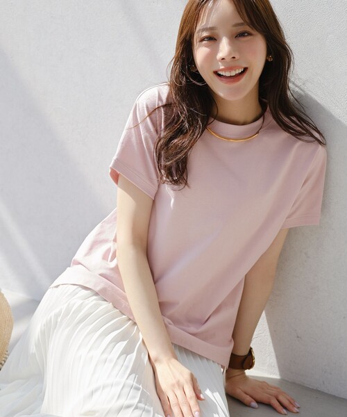 ANY SIS(エニィスィス)の「【美ライン大人T】半袖 Tシャツ(Tシャツ/カットソー・レディース・ホワイト系1/ブルー系/グレー系1/ピンク系/ホワイト系2/ブラック系・X-SMALL)」の6枚目の写真