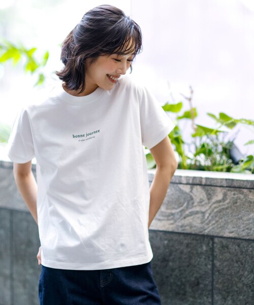 ANY SIS(エニィスィス)の「【美ライン大人T】半袖 Tシャツ(Tシャツ/カットソー・レディース・ホワイト系1/ブルー系/グレー系1/ピンク系/ホワイト系2/ブラック系・X-SMALL)」の15枚目の写真