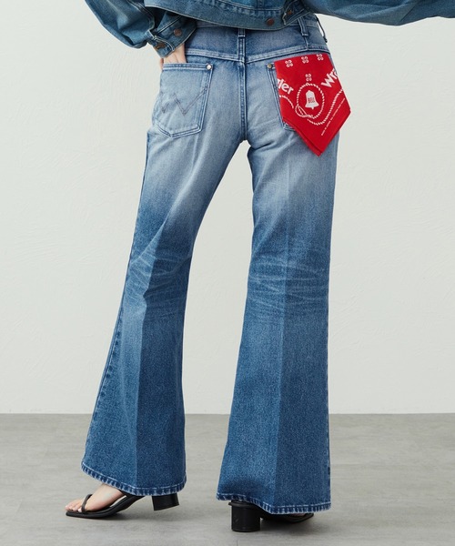 Lee(リー)の「Wrangler/ラングラー【US ORIGINAL】ベルボトムジーンズ(デニムパンツ・レディース・ブルー・X-SMALL/SMALL/MEDIUM)」の6枚目の写真