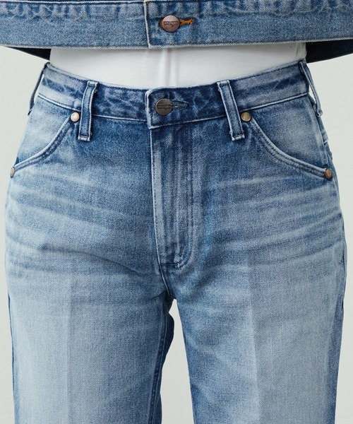 Lee(リー)の「Wrangler/ラングラー【US ORIGINAL】ベルボトムジーンズ(デニムパンツ・レディース・ブルー・X-SMALL/SMALL/MEDIUM)」の7枚目の写真