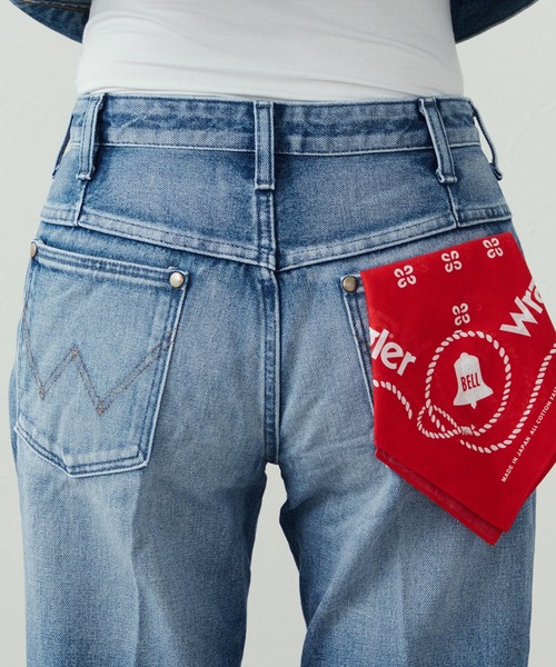 Lee(リー)の「Wrangler/ラングラー【US ORIGINAL】ベルボトムジーンズ(デニムパンツ・レディース・ブルー・X-SMALL/SMALL/MEDIUM)」の8枚目の写真
