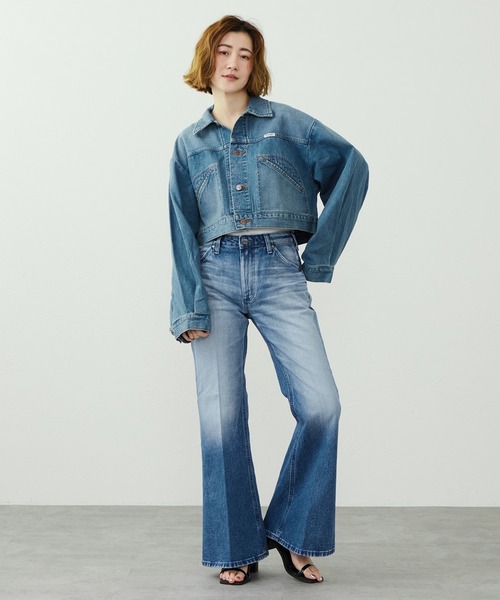 Lee(リー)の「Wrangler/ラングラー【US ORIGINAL】ベルボトムジーンズ(デニムパンツ・レディース・ブルー・X-SMALL/SMALL/MEDIUM)」の11枚目の写真