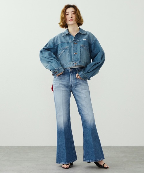 Lee(リー)の「Wrangler/ラングラー【US ORIGINAL】ベルボトムジーンズ(デニムパンツ・レディース・ブルー・X-SMALL/SMALL/MEDIUM)」の12枚目の写真