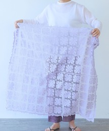 yuni（ユニ　）の「cotton squere lace ショール（ストール/ショール）」