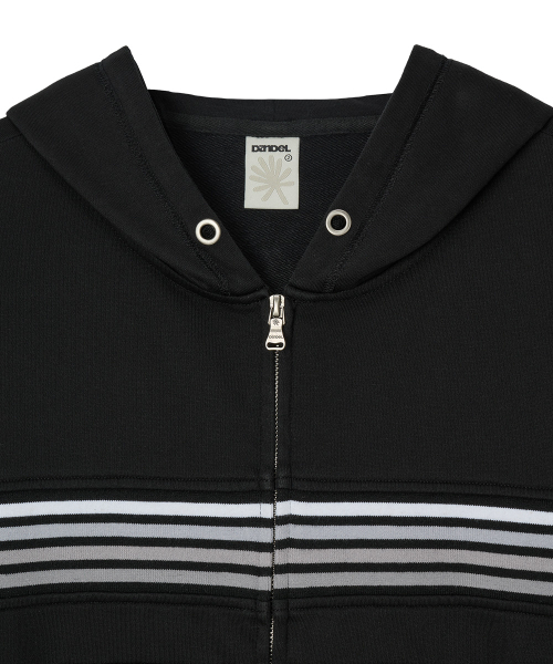 DANDEL（ダンデル）の「DD chest panel hoodie zip-up (BLACK)（パーカー・レディース・その他・1/2）」の5枚目の写真