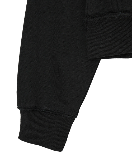 DANDEL（ダンデル）の「DD chest panel hoodie zip-up (BLACK)（パーカー・レディース・その他・1/2）」の3枚目の写真
