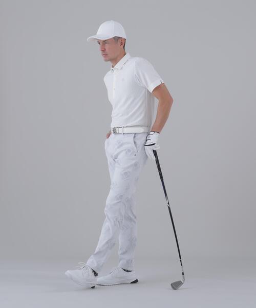 St ANDREWS】縄柄リンクス半袖シャツ (MENS)（ポロシャツ）｜St