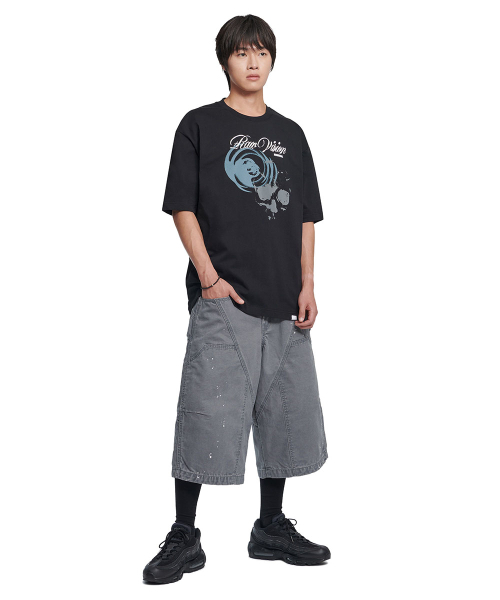 NOMANUAL(NOMANUAL)の「3C SKULL T-SHIRT - BLACK(Tシャツ/カットソー・レディース・その他・LARGE/MEDIUM/SMALL/X-LARGE)」の3枚目の写真