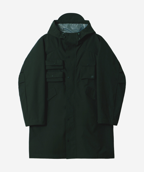 KALAPATTHAR（カラパタール）の「OUTPOCKET RAGLAN LONG WINDBREAKER - DARK GREEN（ナイロンジャケット・メンズ・その他・MEDIUM/LARGE）」の4枚目の写真
