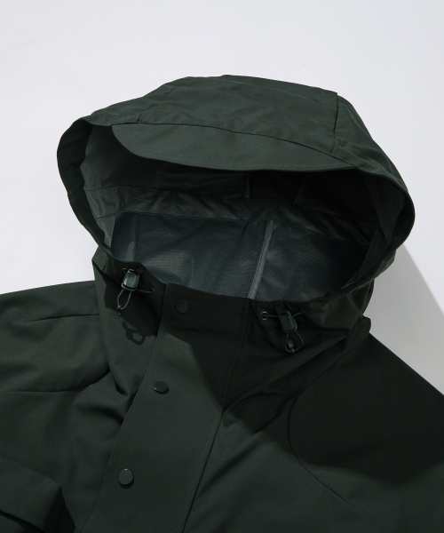 KALAPATTHAR（カラパタール）の「OUTPOCKET RAGLAN LONG WINDBREAKER - DARK GREEN（ナイロンジャケット・メンズ・その他・MEDIUM/LARGE）」の6枚目の写真
