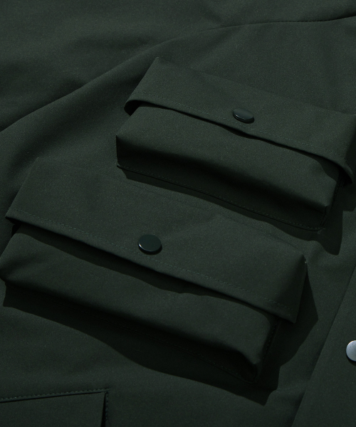 KALAPATTHAR（カラパタール）の「OUTPOCKET RAGLAN LONG WINDBREAKER - DARK GREEN（ナイロンジャケット・メンズ・その他・MEDIUM/LARGE）」の7枚目の写真