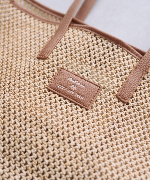 PUAL CE CIN（ピュアルセシン）の「雑材トートバッグ（トートバッグ・レディース・ベージュ・FREE）」の7枚目の写真
