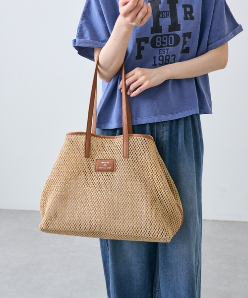 PUAL CE CIN（ピュアルセシン）の「雑材トートバッグ（トートバッグ・レディース・ベージュ・FREE）」の17枚目の写真