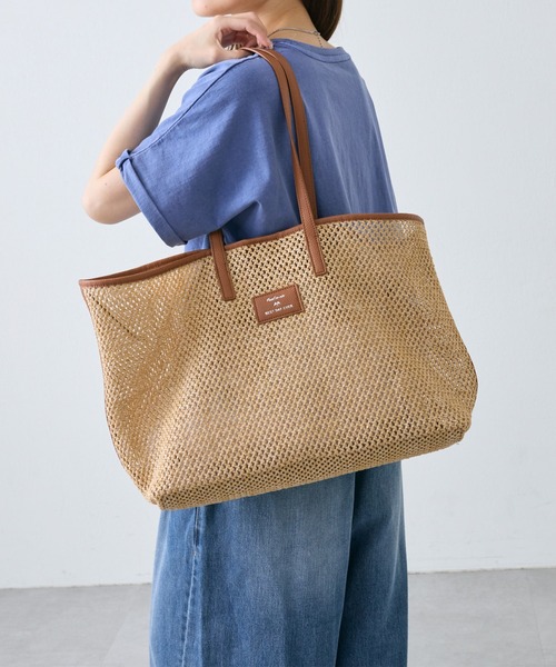 PUAL CE CIN（ピュアルセシン）の「雑材トートバッグ（トートバッグ・レディース・ベージュ・FREE）」の16枚目の写真