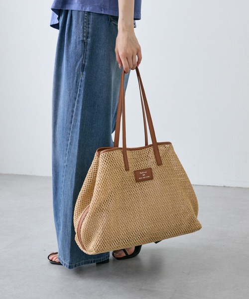 PUAL CE CIN（ピュアルセシン）の「雑材トートバッグ（トートバッグ・レディース・ベージュ・FREE）」の18枚目の写真