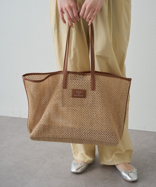 PUAL CE CIN（ピュアルセシン）の「雑材トートバッグ（トートバッグ・レディース・ベージュ・FREE）」の12枚目の写真