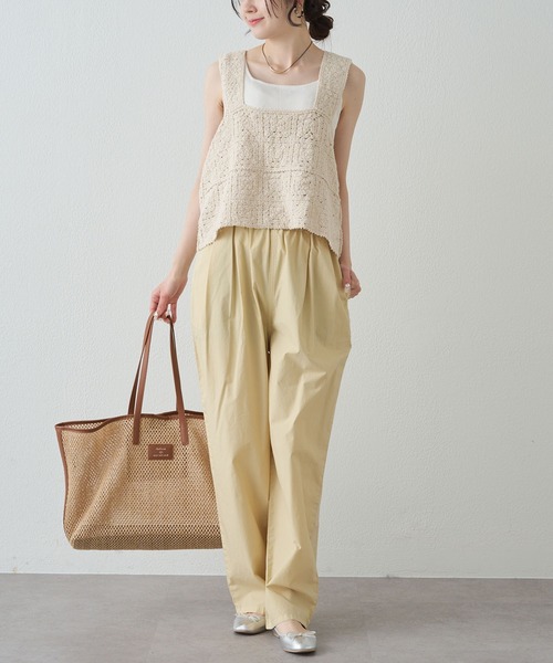 PUAL CE CIN（ピュアルセシン）の「雑材トートバッグ（トートバッグ・レディース・ベージュ・FREE）」の14枚目の写真