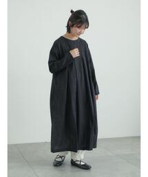 TSUHARU by Samansa Mos2 | 【tukuroi】綿麻平織製品染めワンピース(ワンピース)