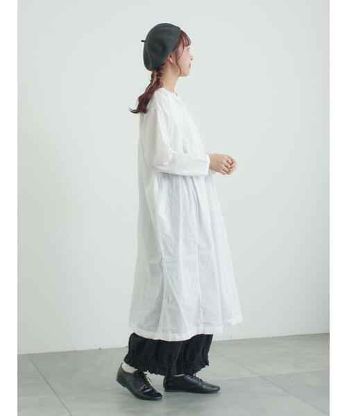 TSUHARU by Samansa Mos2（ツハルバイサマンサモスモス）の「【tukuroi】綿麻平織製品染めワンピース（ワンピース・レディース・ネイビー/オフホワイト/ピンク・F）」の13枚目の写真