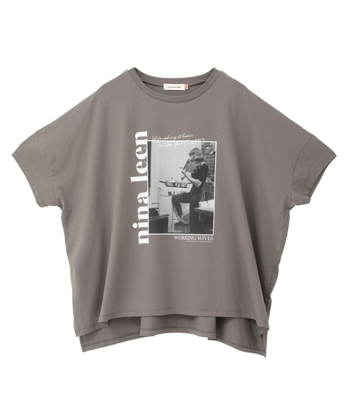 Tiara(ティアラ)の「【GOOD ROCK SPEED/グッドロックスピード】プリントTシャツ(Tシャツ/カットソー・レディース・チャコールグレー/ホワイト・FREE)」の2枚目の写真