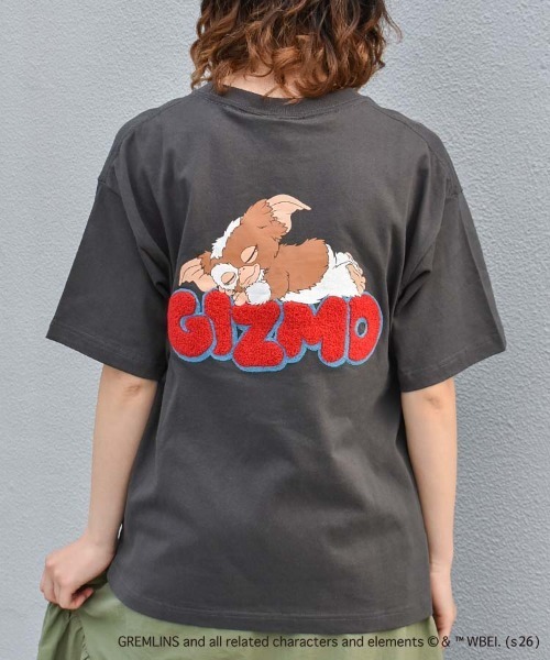 Bleu Bleuet(ブルーブルーエ)の「グレムリンサガラプリントTシャツ(Tシャツ/カットソー・レディース・ホワイト/ブラック/ピンク・L/M)」の2枚目の写真