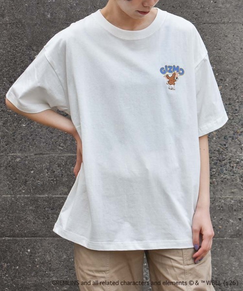 Bleu Bleuet(ブルーブルーエ)の「グレムリンサガラプリントTシャツ(Tシャツ/カットソー・レディース・ホワイト/ブラック/ピンク・L/M)」の14枚目の写真