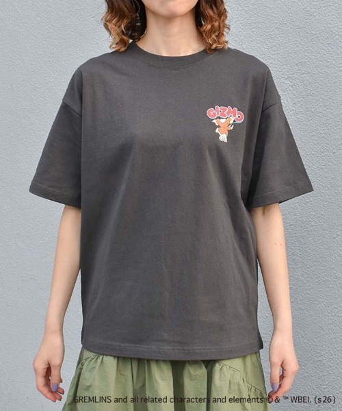 Bleu Bleuet(ブルーブルーエ)の「グレムリンサガラプリントTシャツ(Tシャツ/カットソー・レディース・ホワイト/ブラック/ピンク・L/M)」の11枚目の写真
