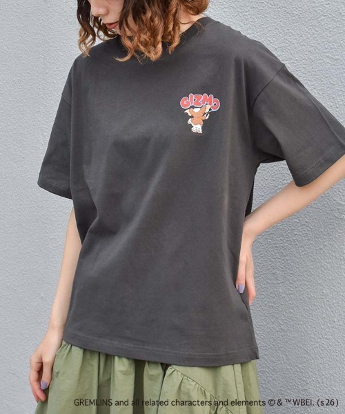 Bleu Bleuet(ブルーブルーエ)の「グレムリンサガラプリントTシャツ(Tシャツ/カットソー・レディース・ホワイト/ブラック/ピンク・L/M)」の4枚目の写真