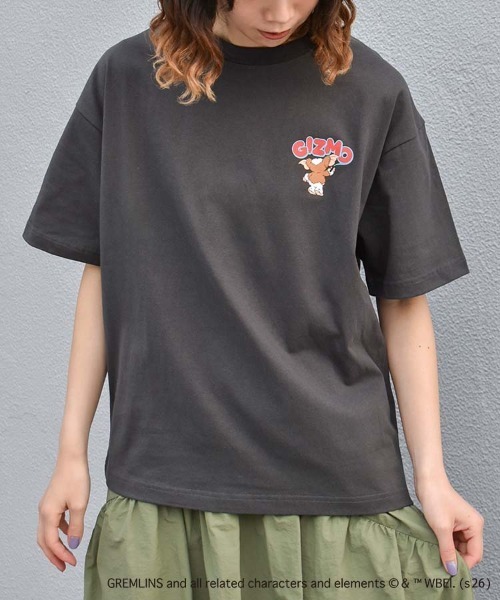 Bleu Bleuet(ブルーブルーエ)の「グレムリンサガラプリントTシャツ(Tシャツ/カットソー・レディース・ホワイト/ブラック/ピンク・L/M)」の5枚目の写真
