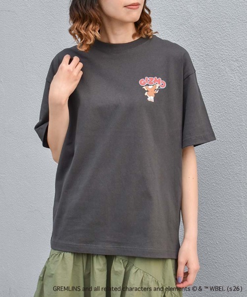 Bleu Bleuet(ブルーブルーエ)の「グレムリンサガラプリントTシャツ(Tシャツ/カットソー・レディース・ホワイト/ブラック/ピンク・L/M)」の6枚目の写真