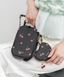 RANDA（ランダ）の「【Cherry＆Strawberry】ハートポーチ付き2WAYマルチショルダーバッグ（スマホグッズ）」