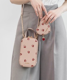 RANDA（ランダ）の「【Cherry＆Strawberry】ハートポーチ付き2WAYマルチショルダーバッグ（スマホグッズ）」
