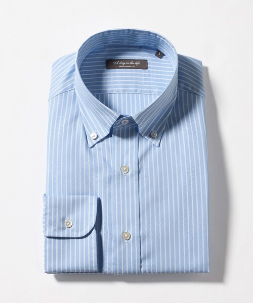 A DAY IN THE LIFE UNITED ARROWS(アデイインザライフユナイテッドアローズ)の「クールマックス クロス ボタンダウンシャツ-イージーケア-<A DAY IN THE LIFE>(シャツ/ブラウス・メンズ・ホワイト/その他3/その他1/その他2・L/M/XL/S)」の3枚目の写真