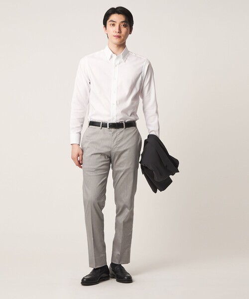 A DAY IN THE LIFE UNITED ARROWS(アデイインザライフユナイテッドアローズ)の「クールマックス クロス ボタンダウンシャツ-イージーケア-<A DAY IN THE LIFE>(シャツ/ブラウス・メンズ・ホワイト/その他3/その他1/その他2・L/M/XL/S)」の6枚目の写真