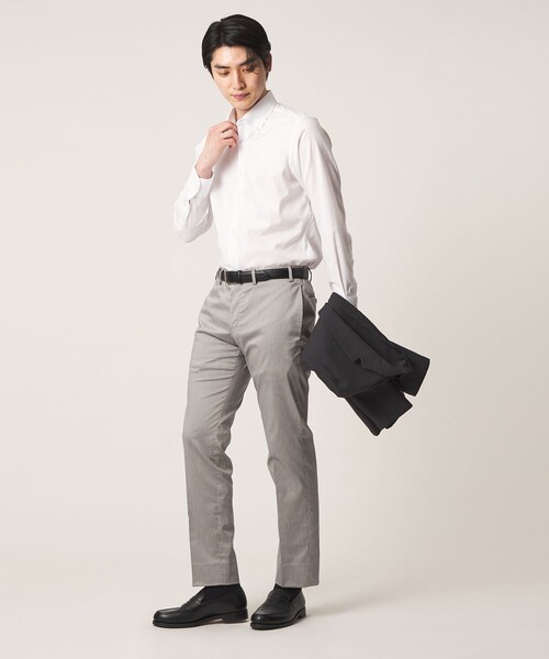 A DAY IN THE LIFE UNITED ARROWS(アデイインザライフユナイテッドアローズ)の「クールマックス クロス ボタンダウンシャツ-イージーケア-<A DAY IN THE LIFE>(シャツ/ブラウス・メンズ・ホワイト/その他3/その他1/その他2・L/M/XL/S)」の7枚目の写真