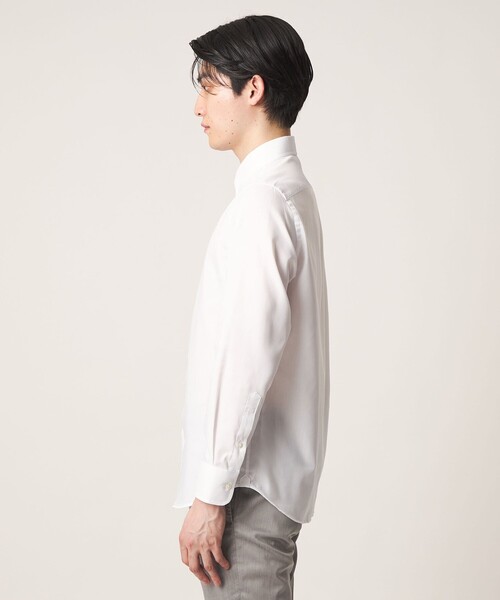 A DAY IN THE LIFE UNITED ARROWS(アデイインザライフユナイテッドアローズ)の「クールマックス クロス ボタンダウンシャツ-イージーケア-<A DAY IN THE LIFE>(シャツ/ブラウス・メンズ・ホワイト/その他3/その他1/その他2・L/M/XL/S)」の9枚目の写真