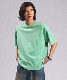 Pigment Tech One Point Stitch T-Shirt/ピグメント加工ダンボール刺繍Tシャツ