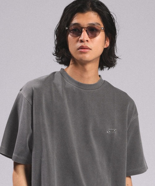 RAGEBLUE(レイジブルー)の「Pigment Tech One Point Stitch T-Shirt/ピグメント加工ダンボール刺繍Tシャツ(Tシャツ/カットソー・メンズ・ライトグリーン/ライトブルー/ホワイト/ダークグレー・LARGE/MEDIUM/SMALL)」の2枚目の写真