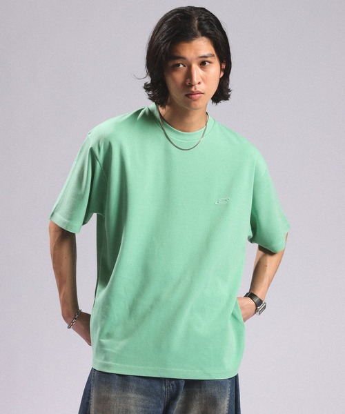 RAGEBLUE(レイジブルー)の「Pigment Tech One Point Stitch T-Shirt/ピグメント加工ダンボール刺繍Tシャツ(Tシャツ/カットソー・メンズ・ライトグリーン/ライトブルー/ホワイト/ダークグレー・LARGE/MEDIUM/SMALL)」の5枚目の写真