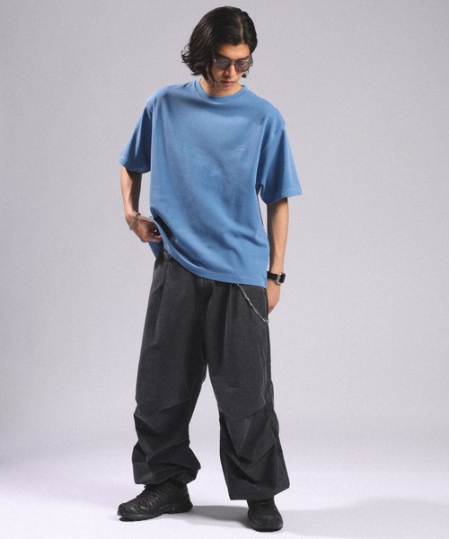RAGEBLUE(レイジブルー)の「Pigment Tech One Point Stitch T-Shirt/ピグメント加工ダンボール刺繍Tシャツ(Tシャツ/カットソー・メンズ・ライトグリーン/ライトブルー/ホワイト/ダークグレー・LARGE/MEDIUM/SMALL)」の7枚目の写真
